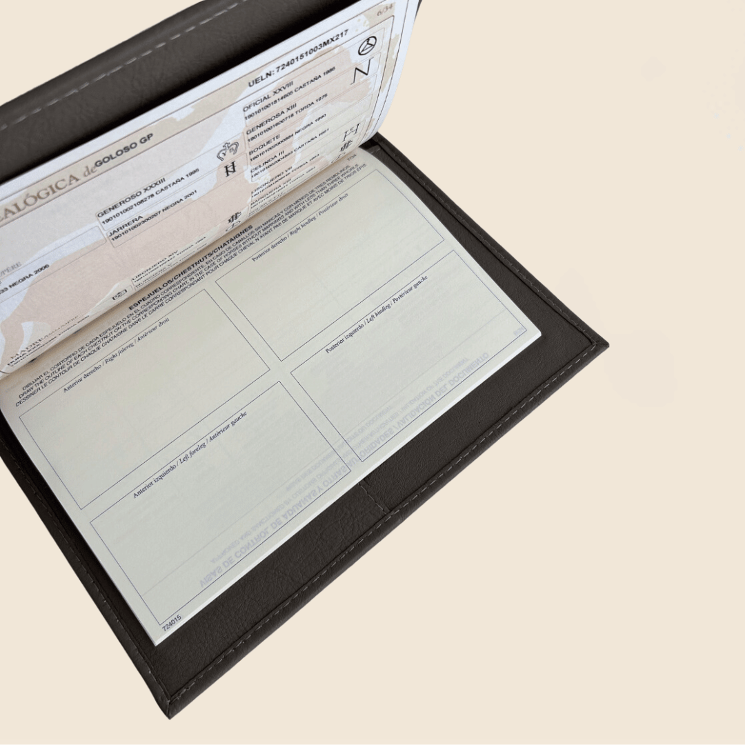 Funda pasaporte ecuestre PRE