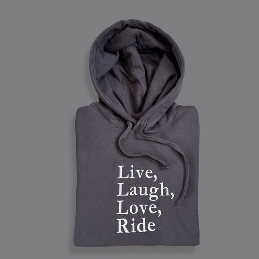 Hoodie Live, laugh, love, ride