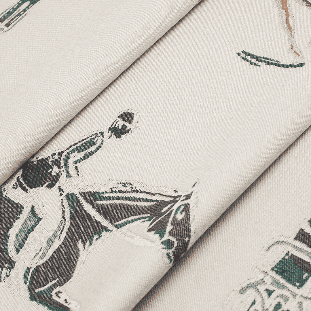 Pashmina elegante diseño ecuestre
