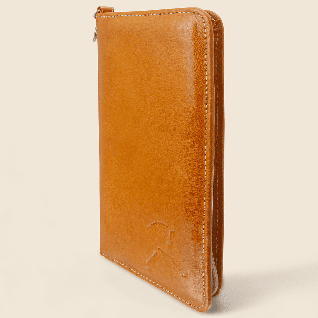 Zippered travel wallet