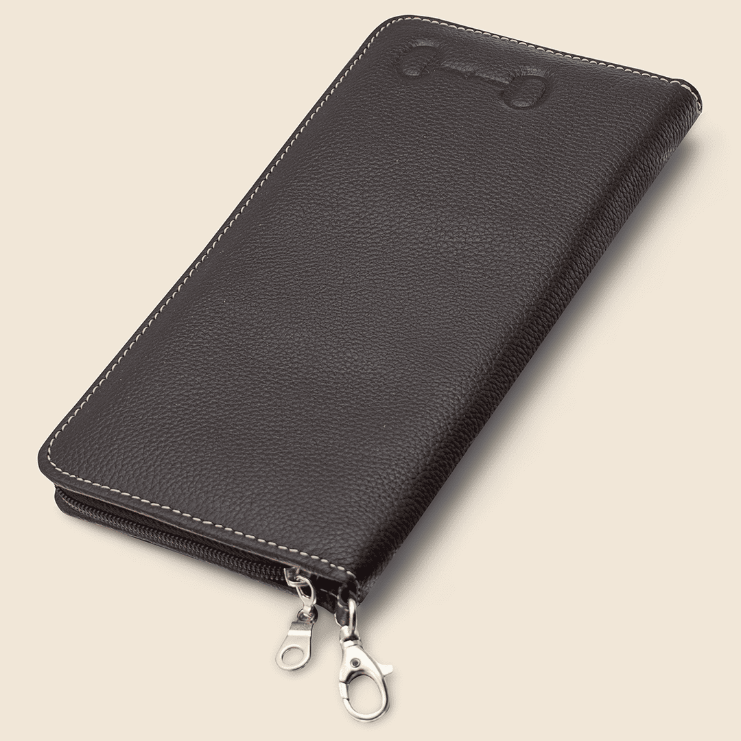 Zippered travel wallet