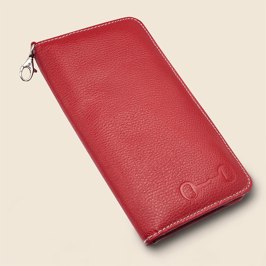 Zippered travel wallet