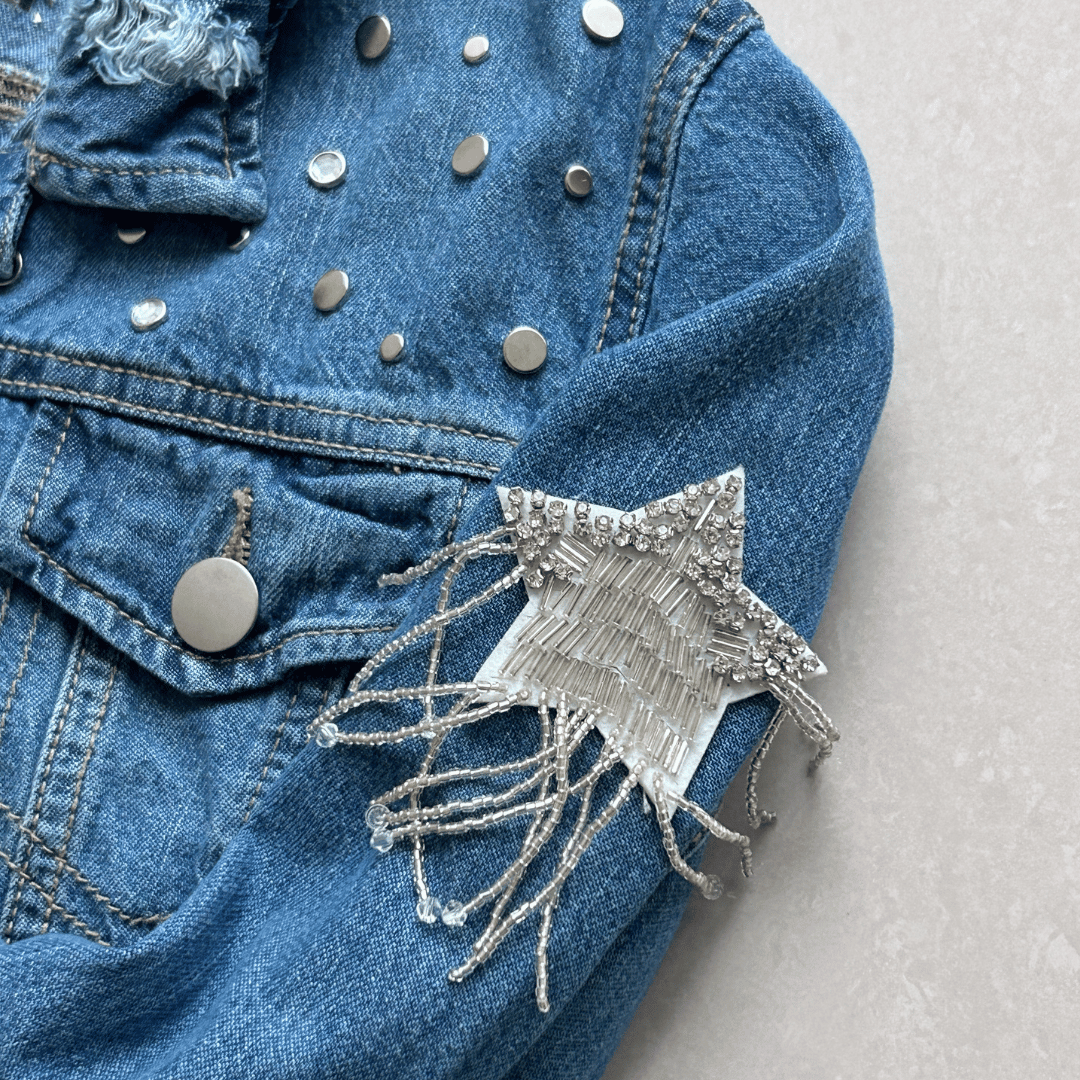 Chamarra denim White star