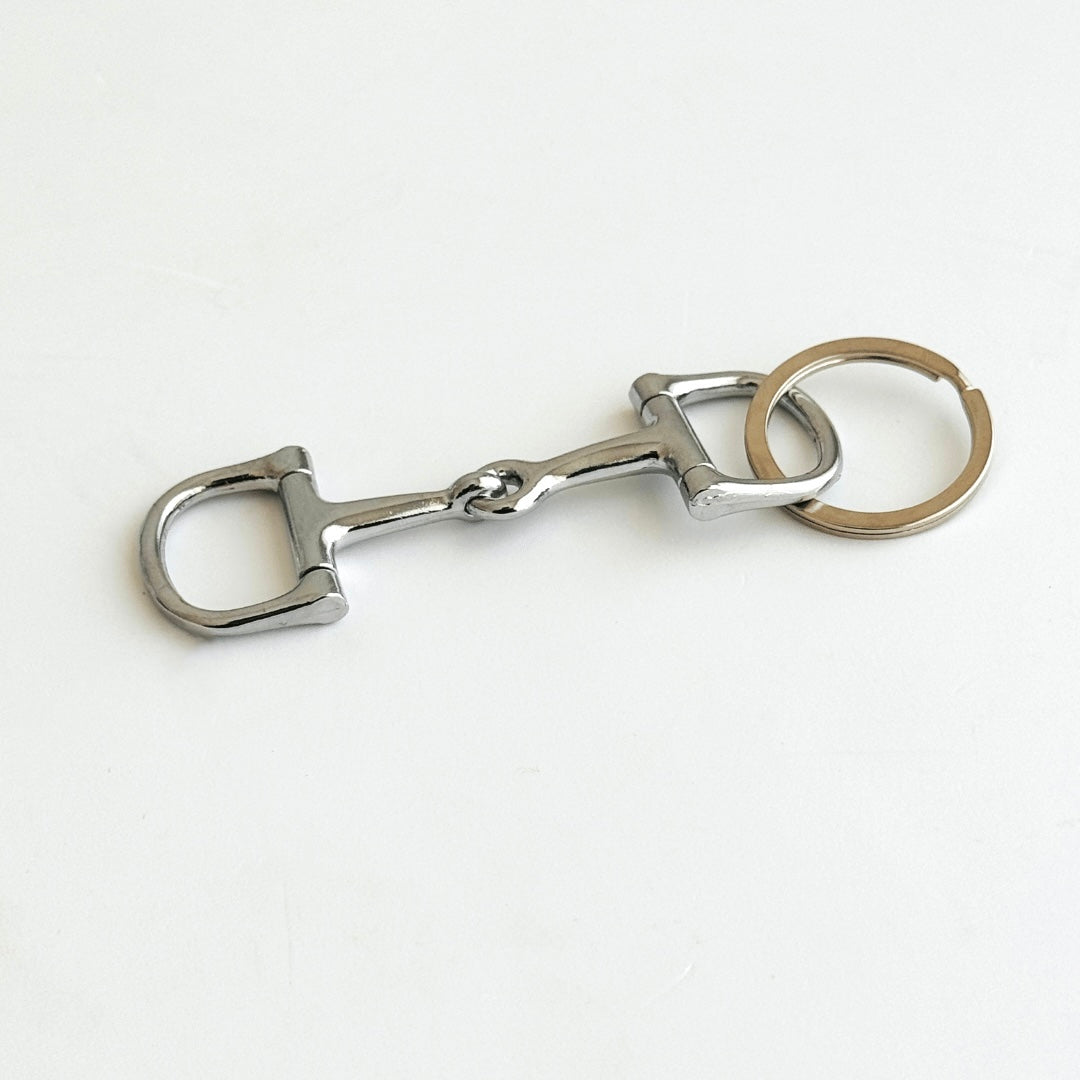 Silver bit keychain