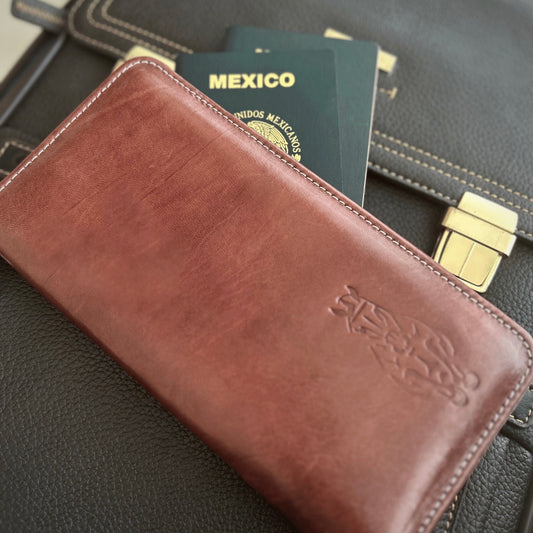 Zippered travel wallet