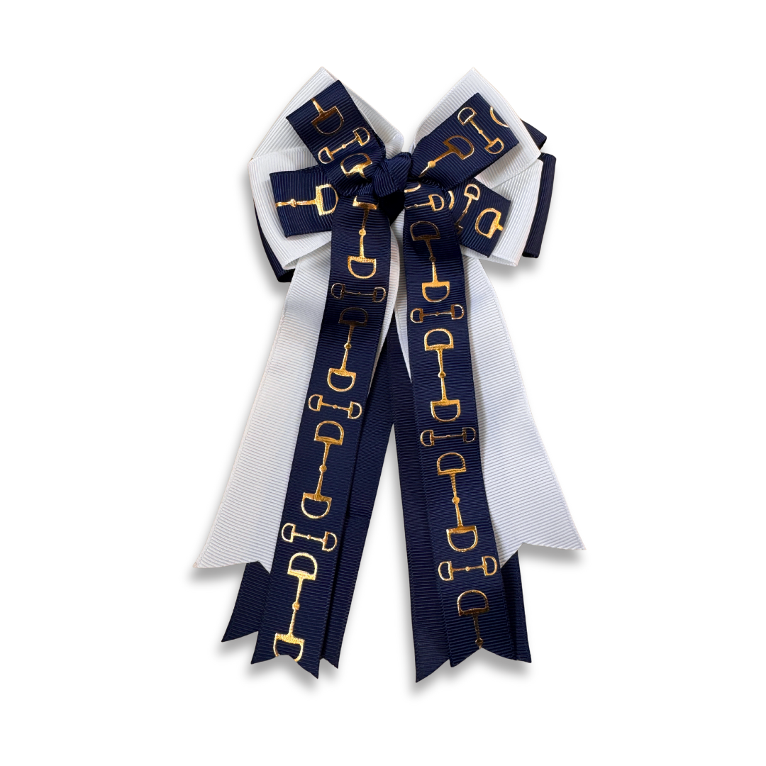 Moño para niña con diseño ecuestre Sunflower