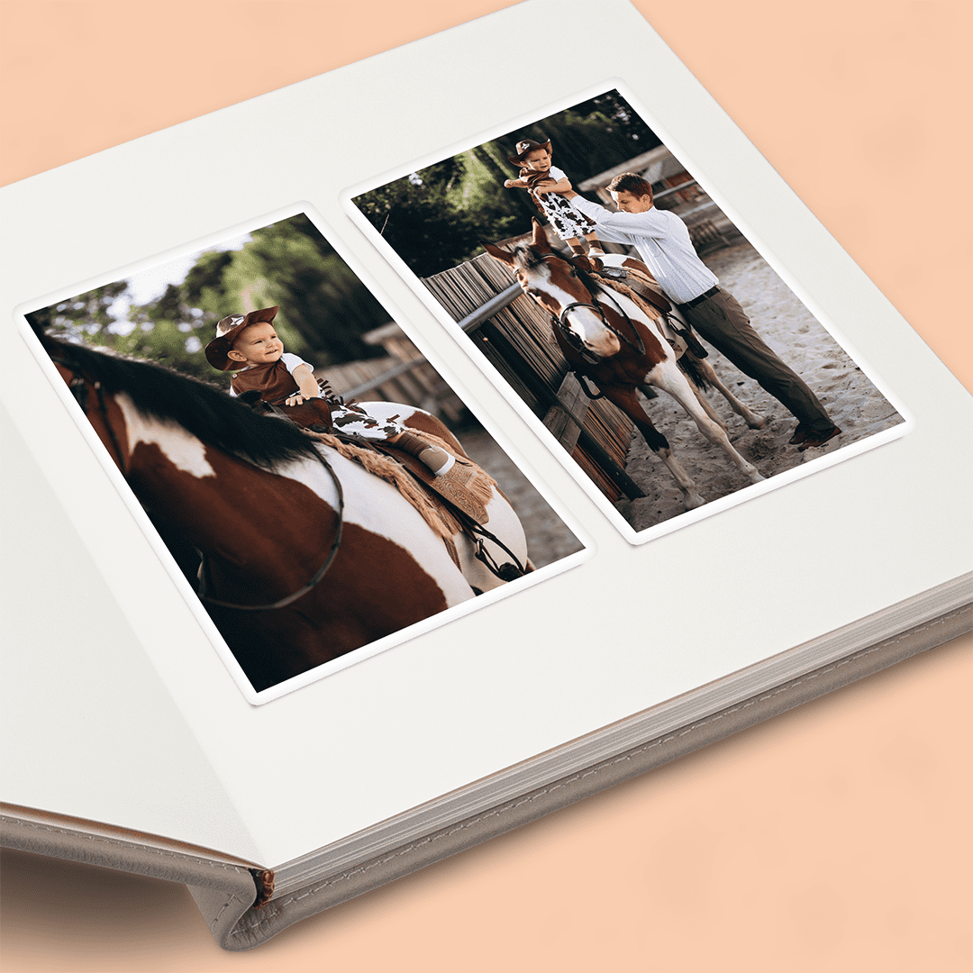 Album de piel diseño ecuestre