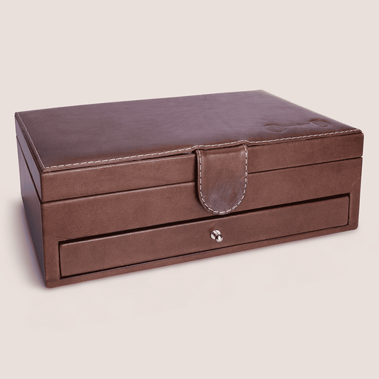 Cajas de piel con diseño ecuestre