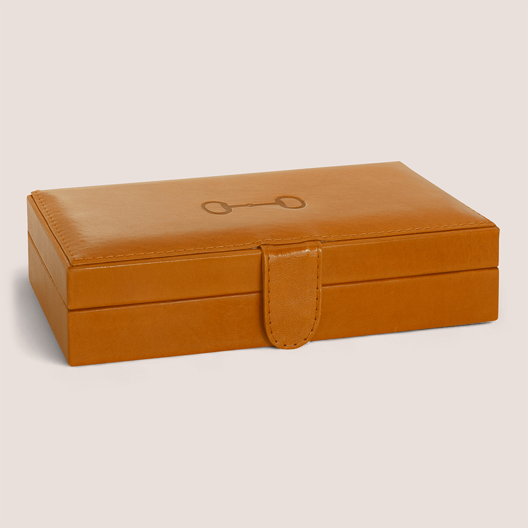 Cajas de piel con diseño ecuestre