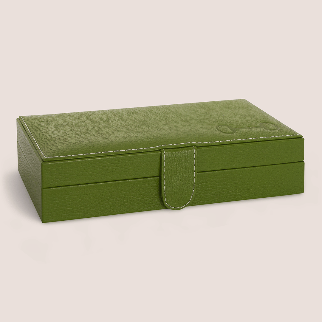 Cajas de piel con diseño ecuestre