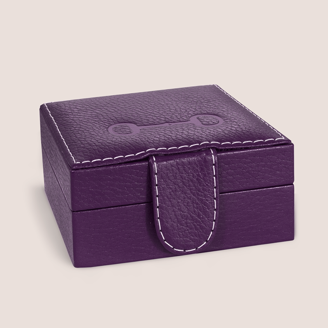 Cajas de piel con diseño ecuestre