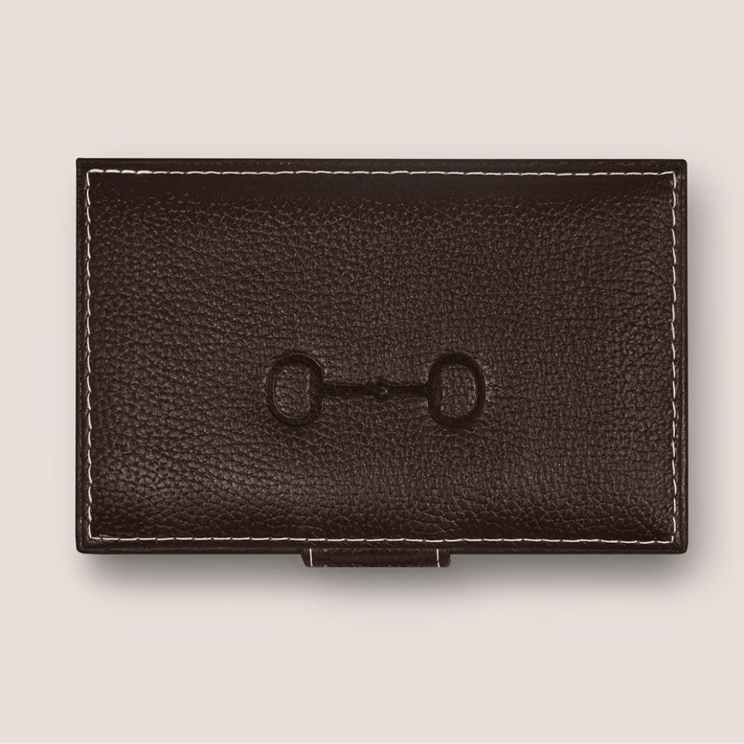 Cajas de piel con diseño ecuestre