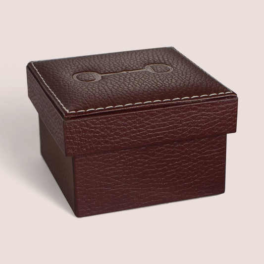 Cajas de piel con diseño ecuestre