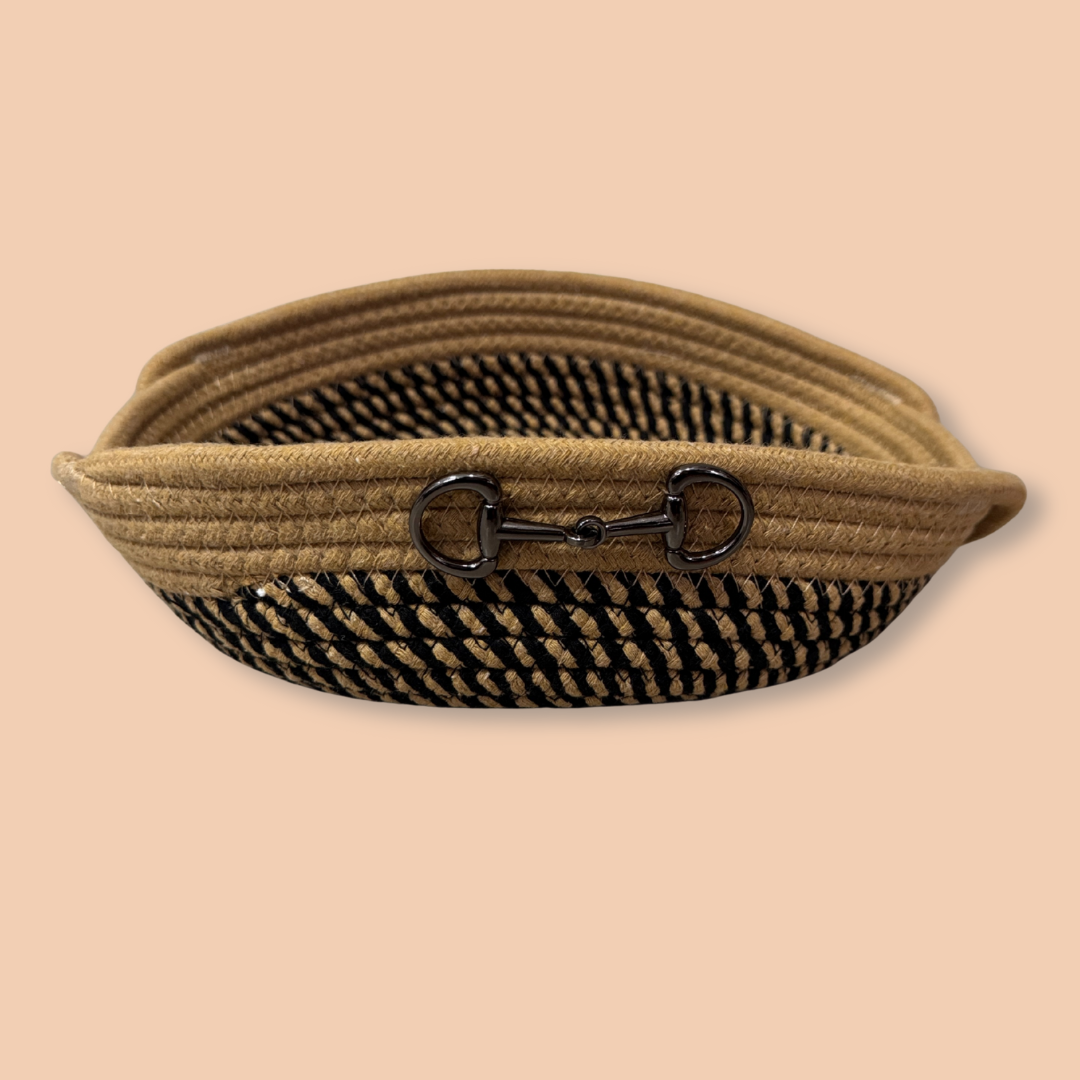 Cestos de algodon con diseño ecuestre