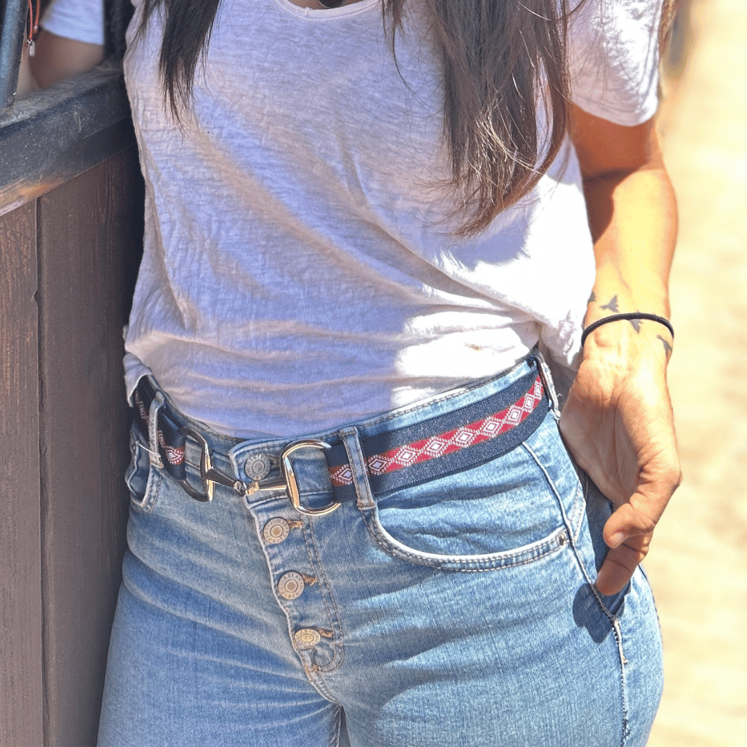 Cinturon ecuestre ajustable unisex