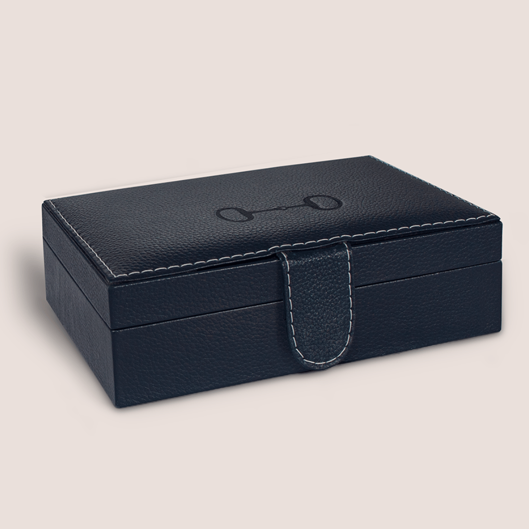 Cajas de piel con diseño ecuestre