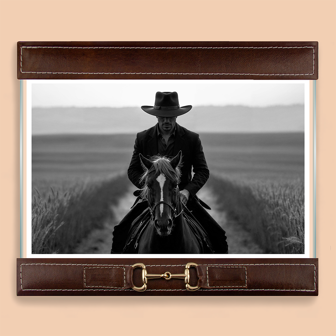 Saddle photo frame