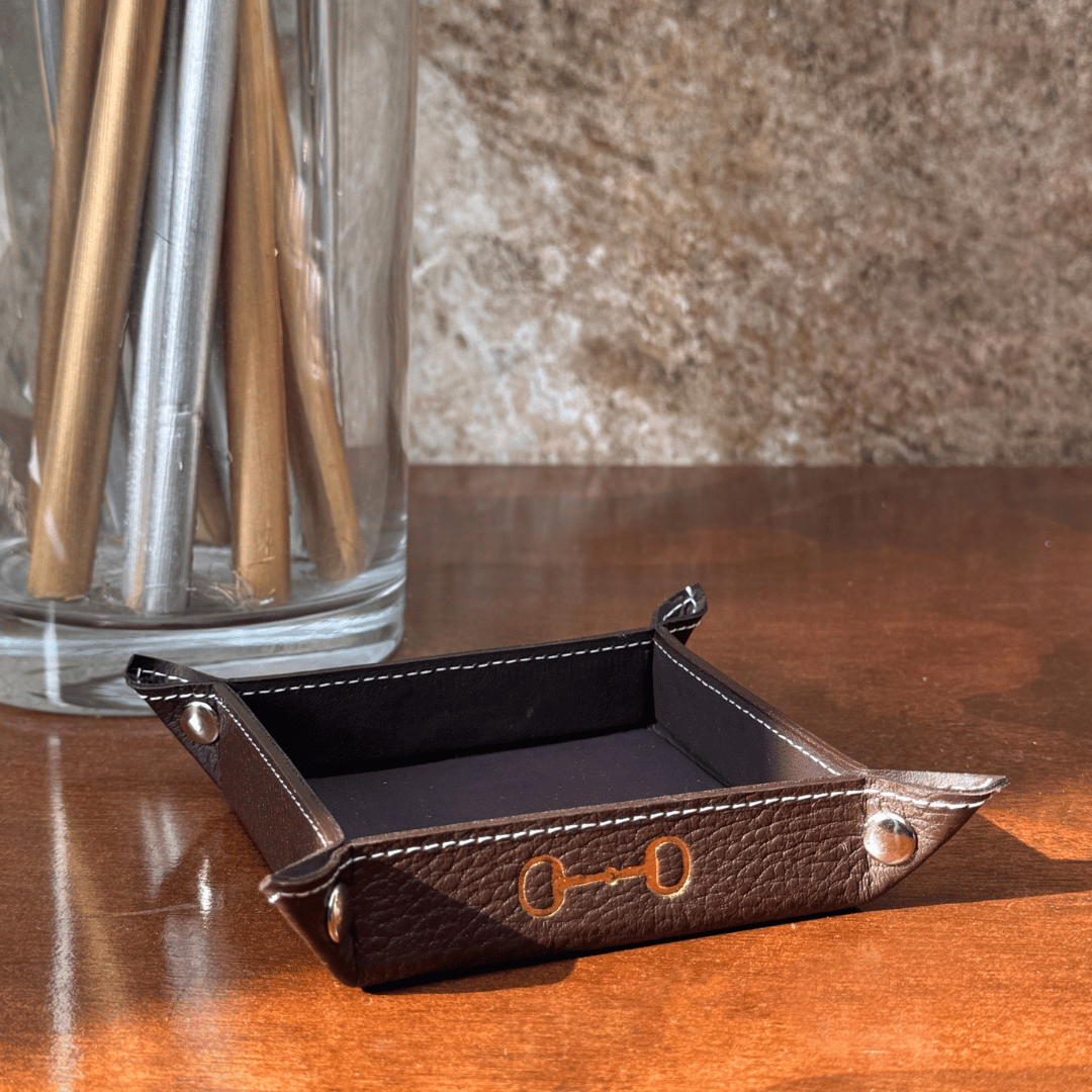 Vaciabolsillos petit Gold Black Saddle