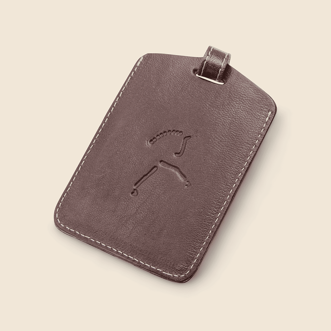 Hecho de piel a mano con diseño ecuestre