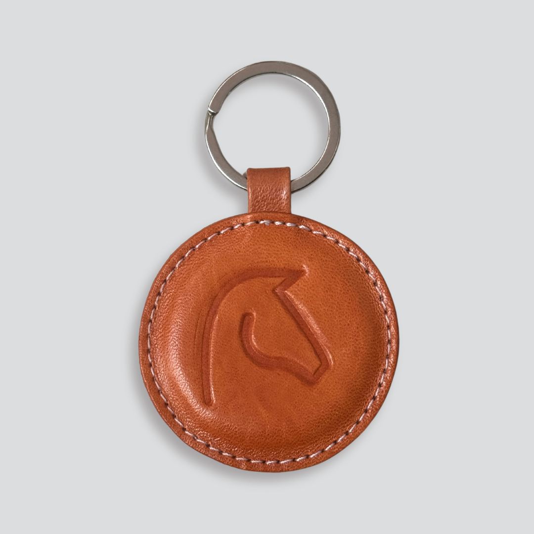 Llavero ecuestre de piel