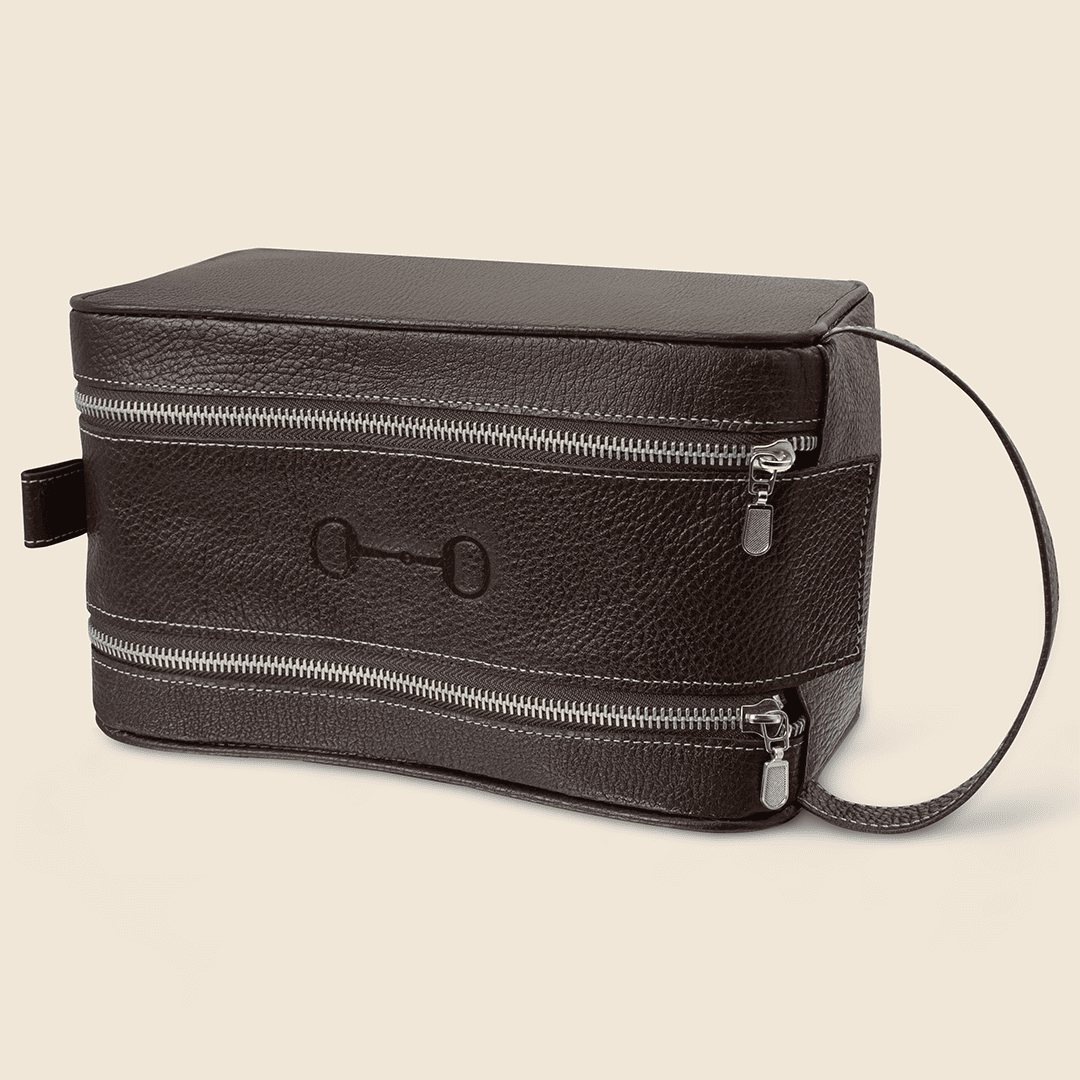 Hecho de piel diseño ecuestre