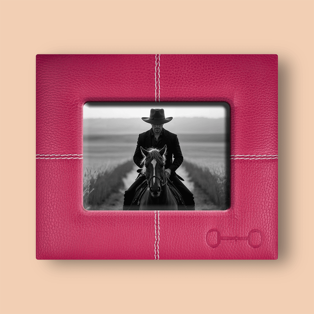 Marcos de piel diseño ecuestre