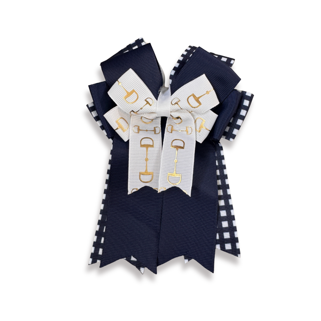 Listones de colores con bocado en dorado