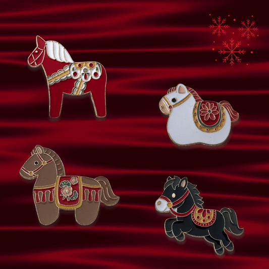 Set 4 pines navideños