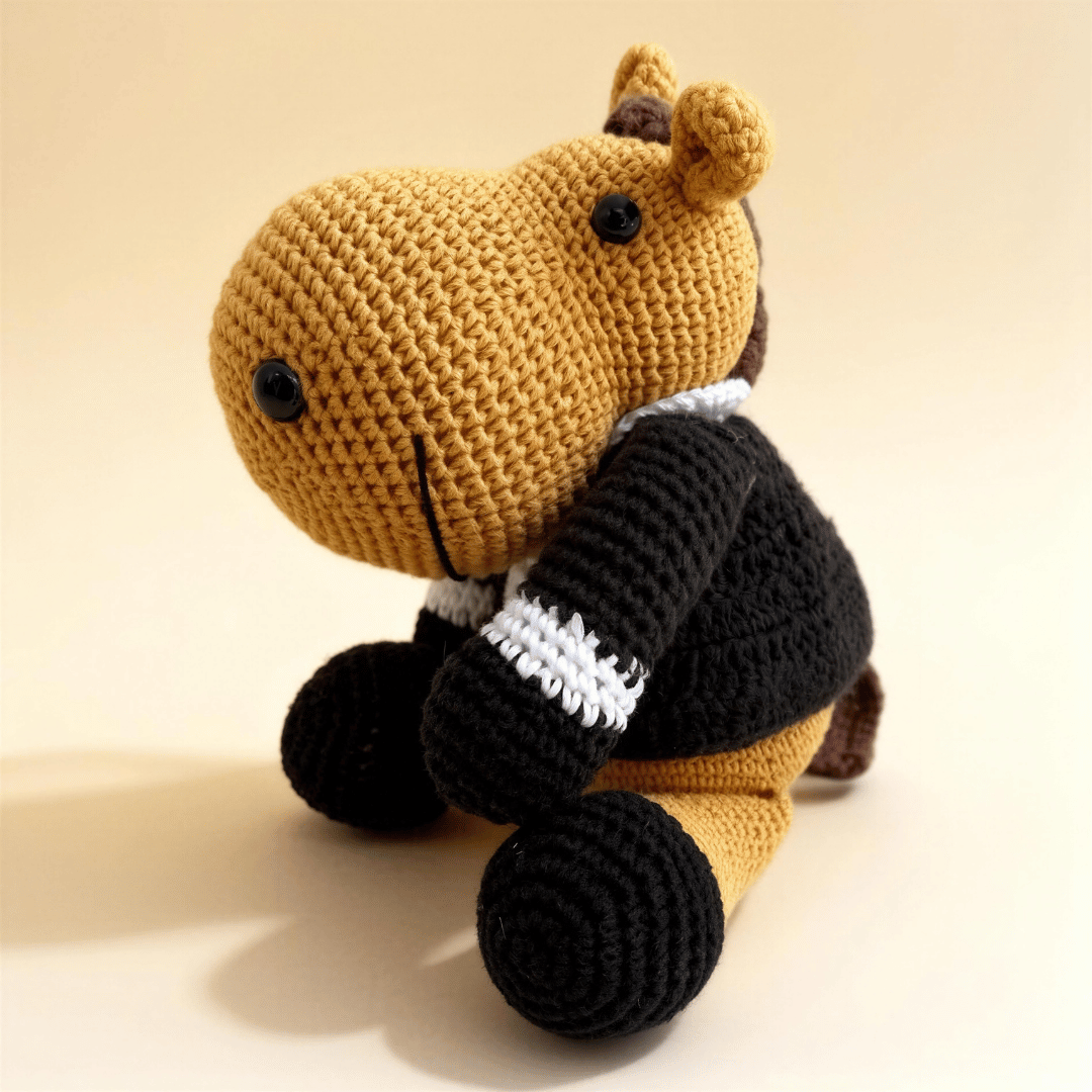 Caballos de crochet tejidos a mano