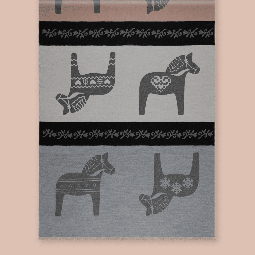 Pashmina elegante diseño ecuestre
