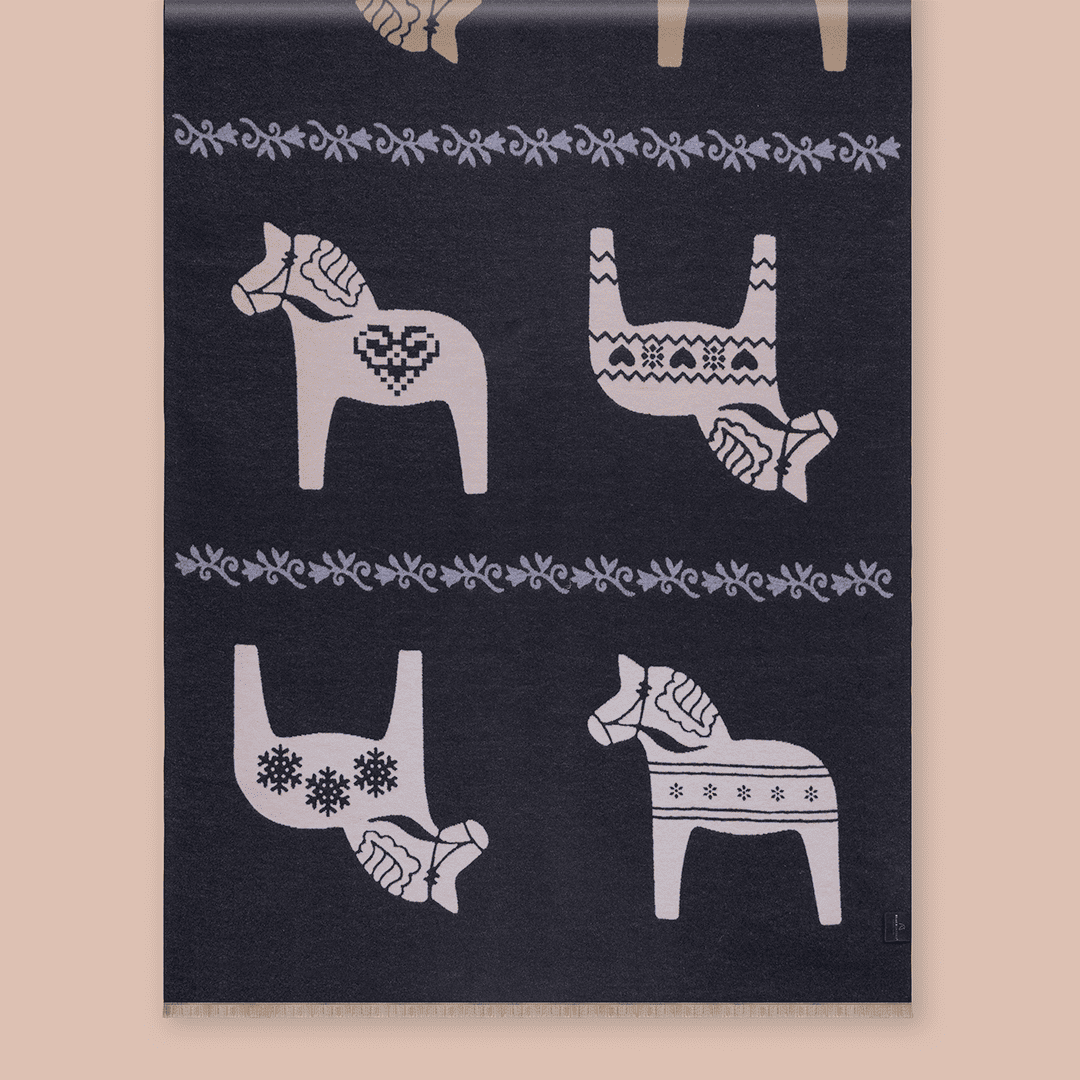 Pashmina elegante diseño ecuestre