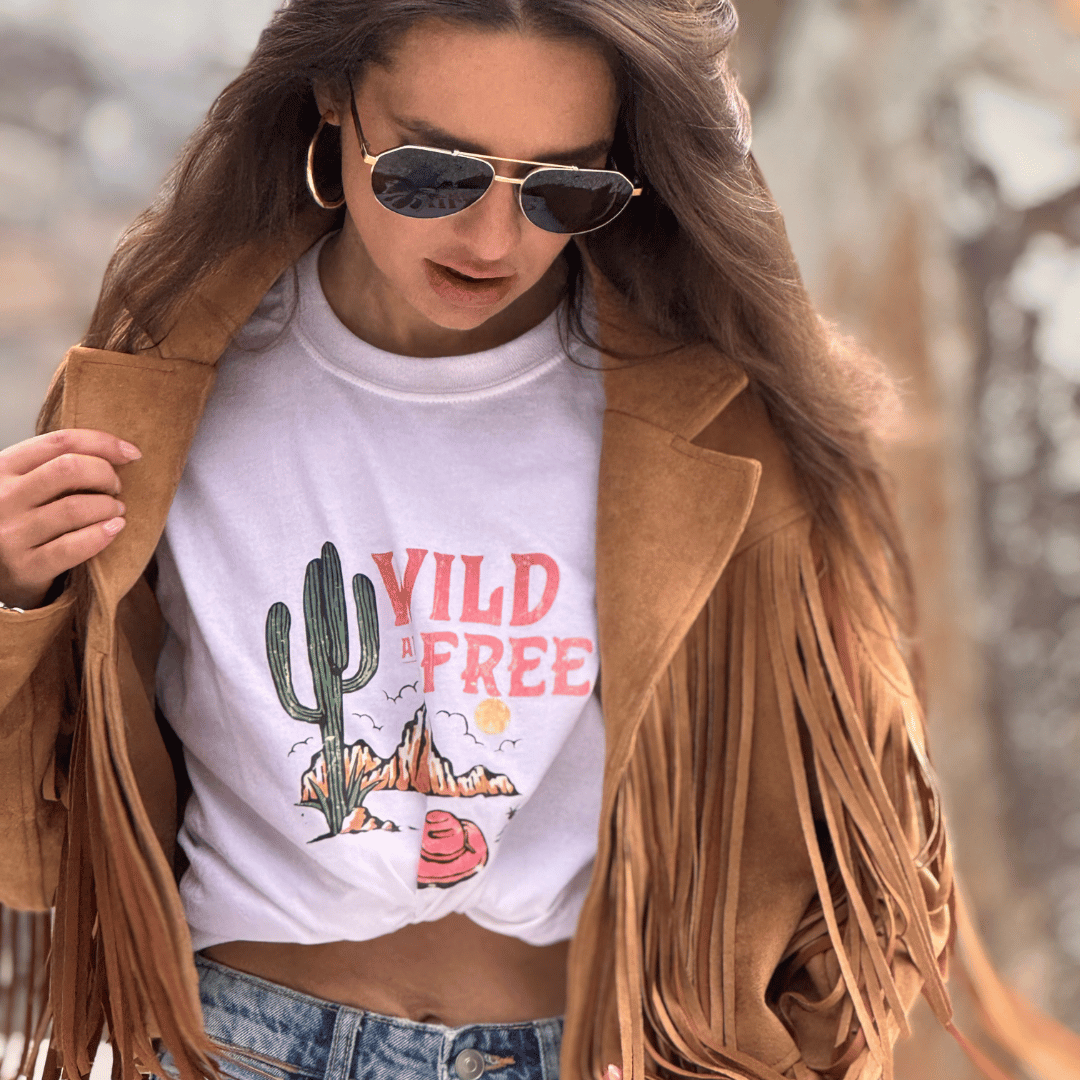 Playera estampado ecuestre