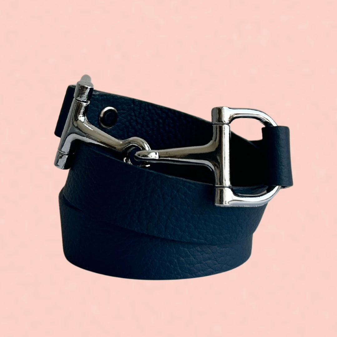 Pulsera de piel ecuestre