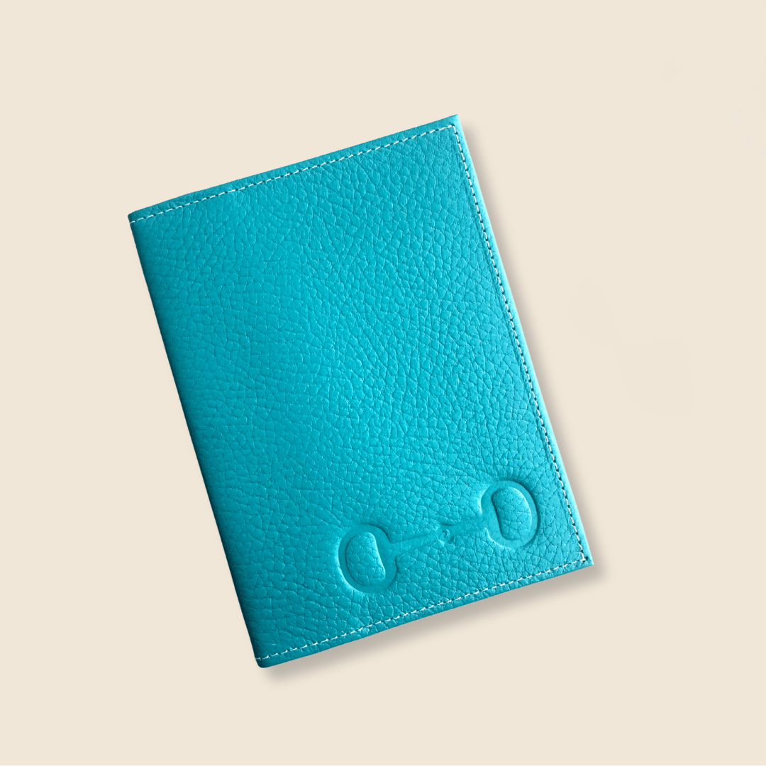 Portapasaportes de piel diseño ecuestre