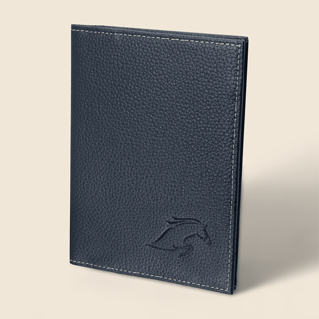 Portapasaportes de piel diseño ecuestre