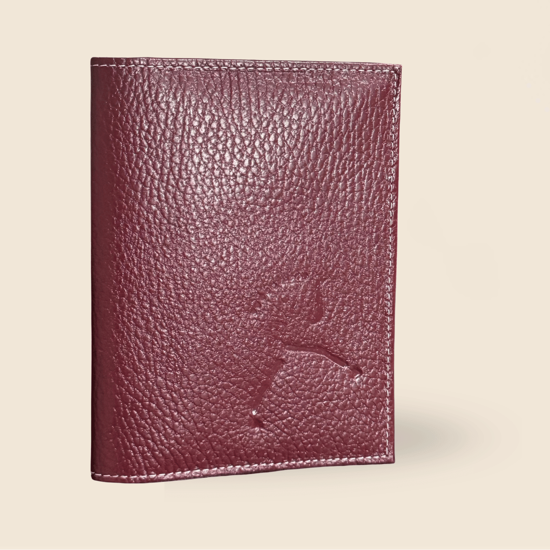 Portapasaportes de piel diseño ecuestre