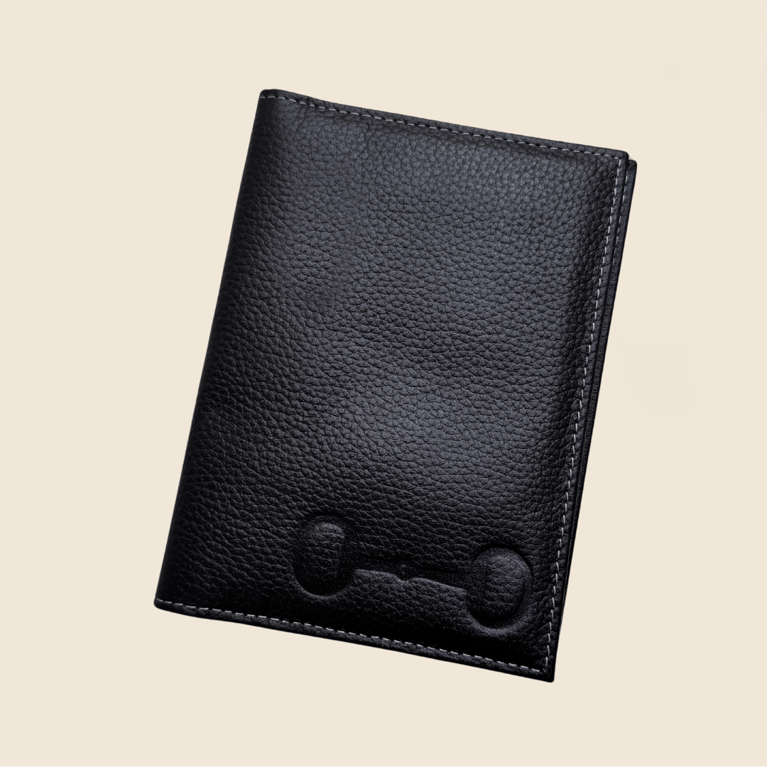 Portapasaportes de piel diseño ecuestre