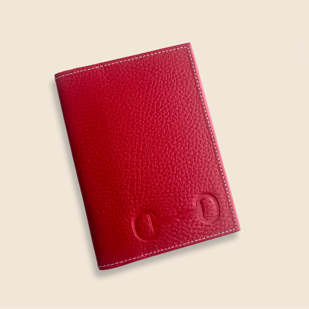 Portapasaportes de piel diseño ecuestre