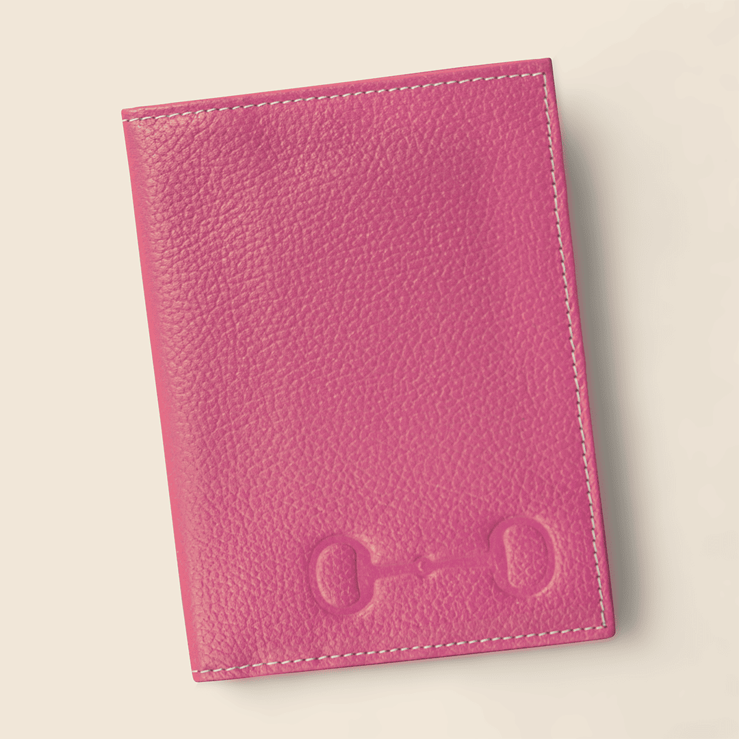 Portapasaportes de piel diseño ecuestre