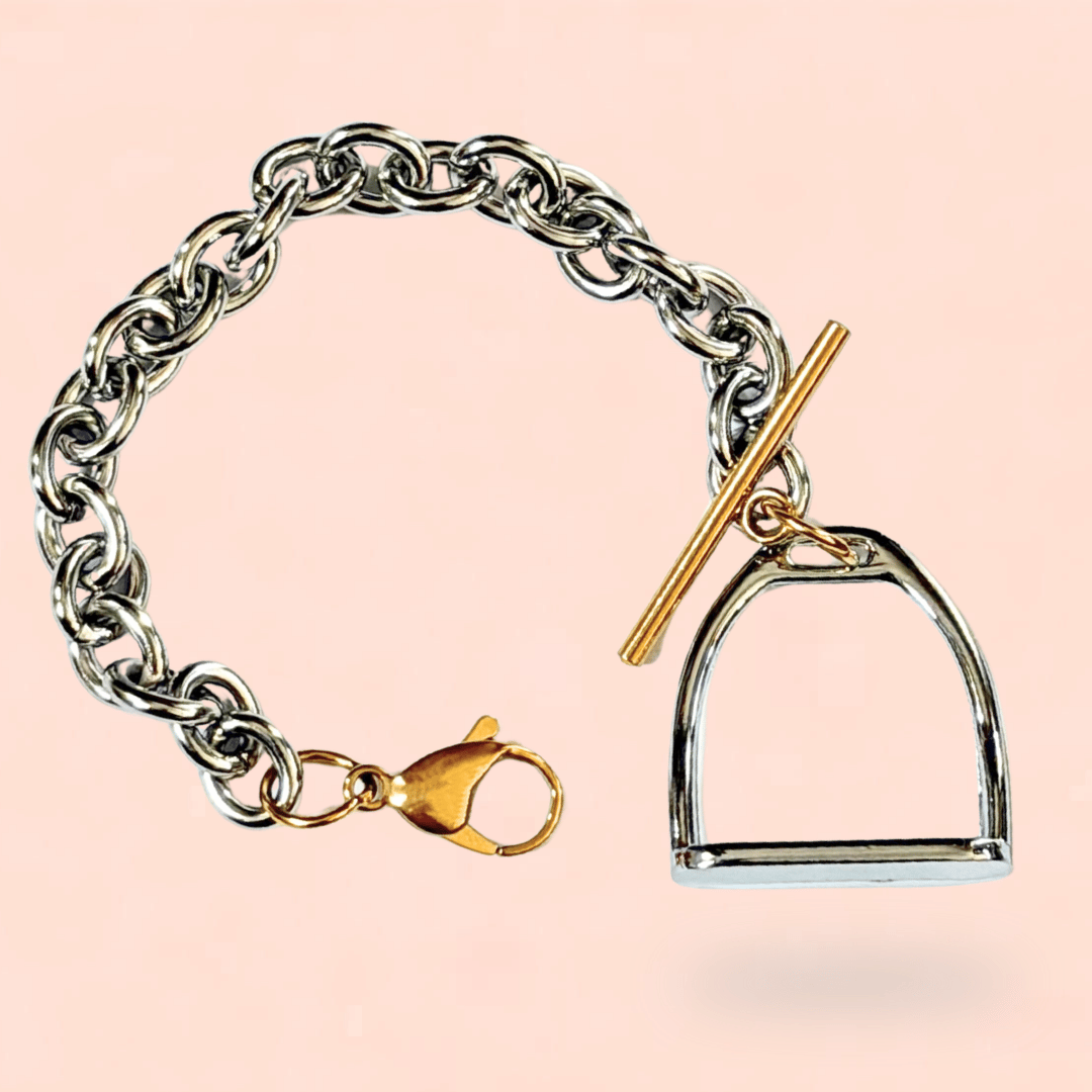 Joyeria de acero diseño ecuestre