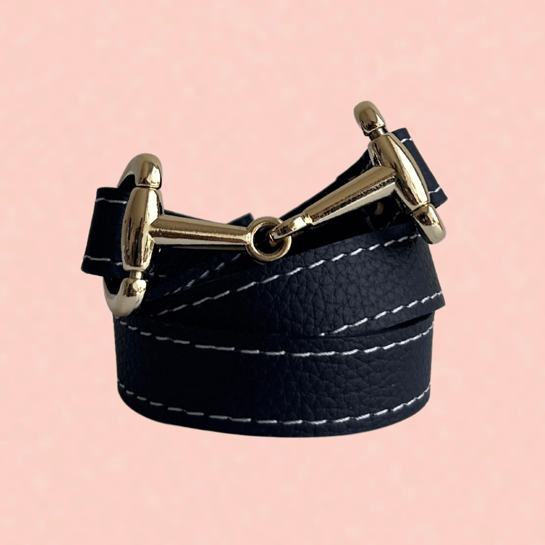 Herraje de bocado dorado