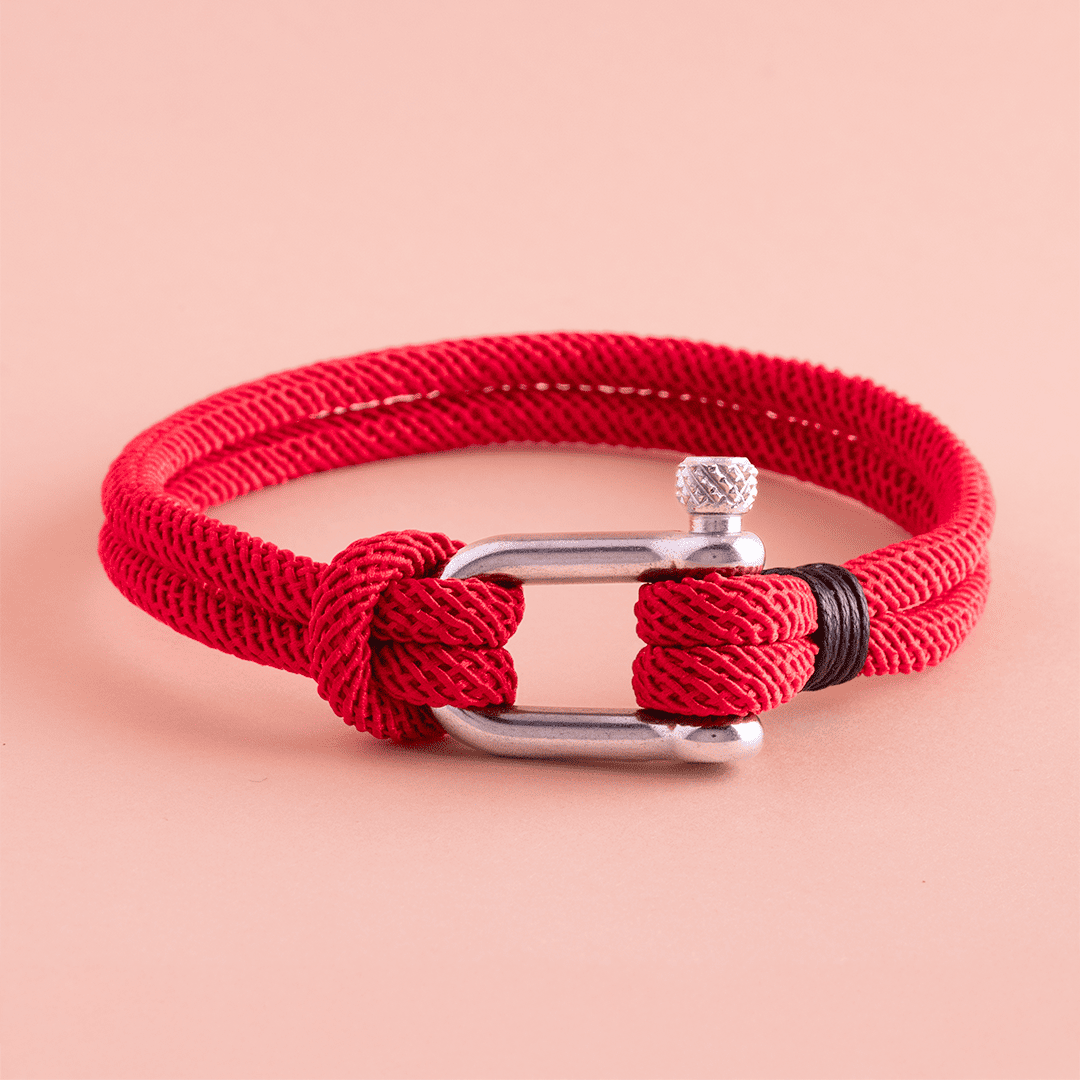 Pulsera roja herrradura 