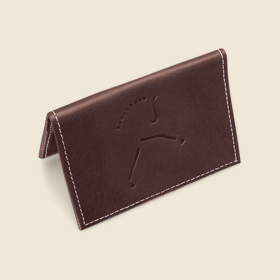 Hecho de piel a mano diseño a mano