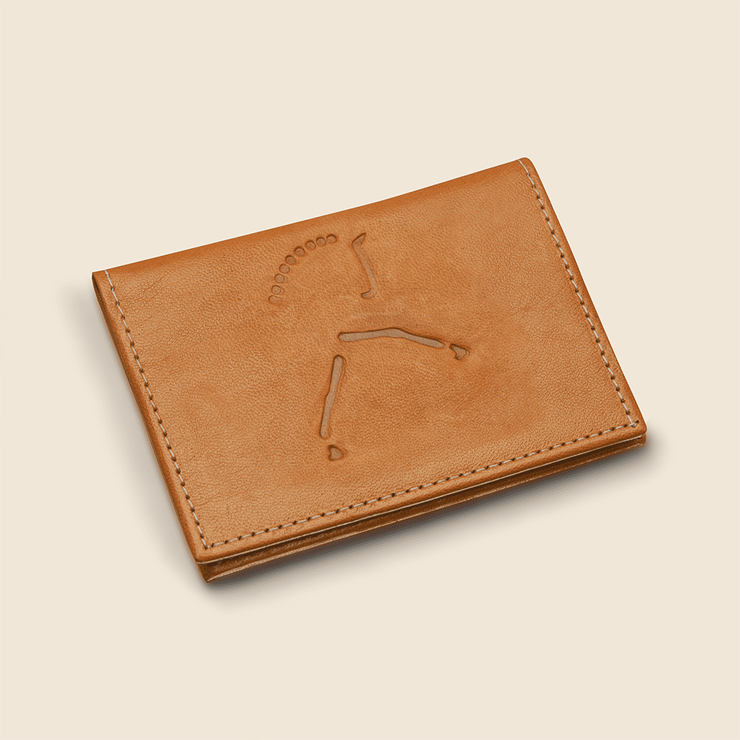 Hecho de piel a mano diseño ecuestre