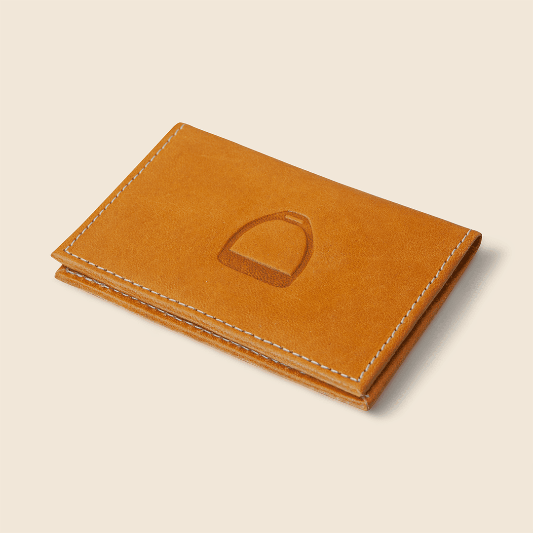 Hecho de piel a mano diseño ecuestre