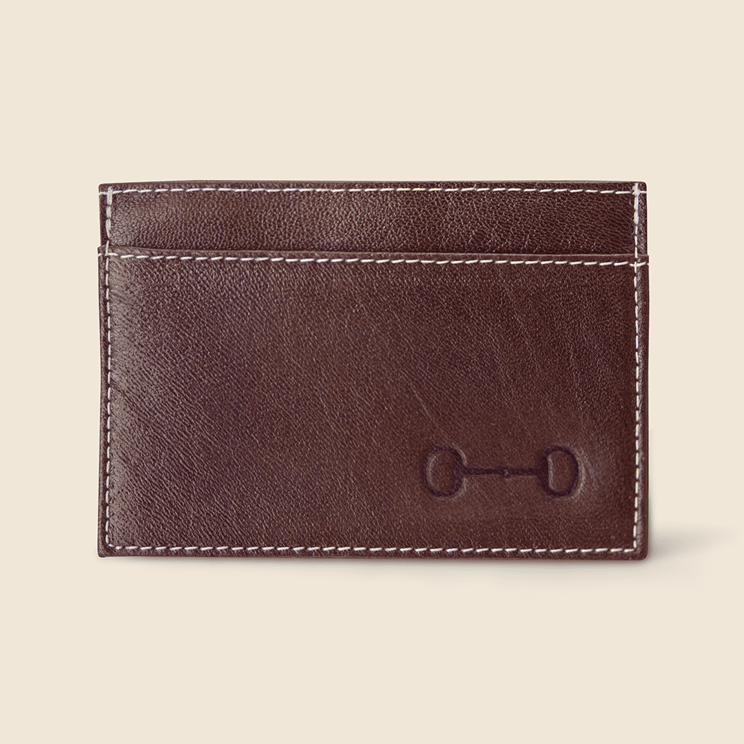 Hecho de piel a mano elegante