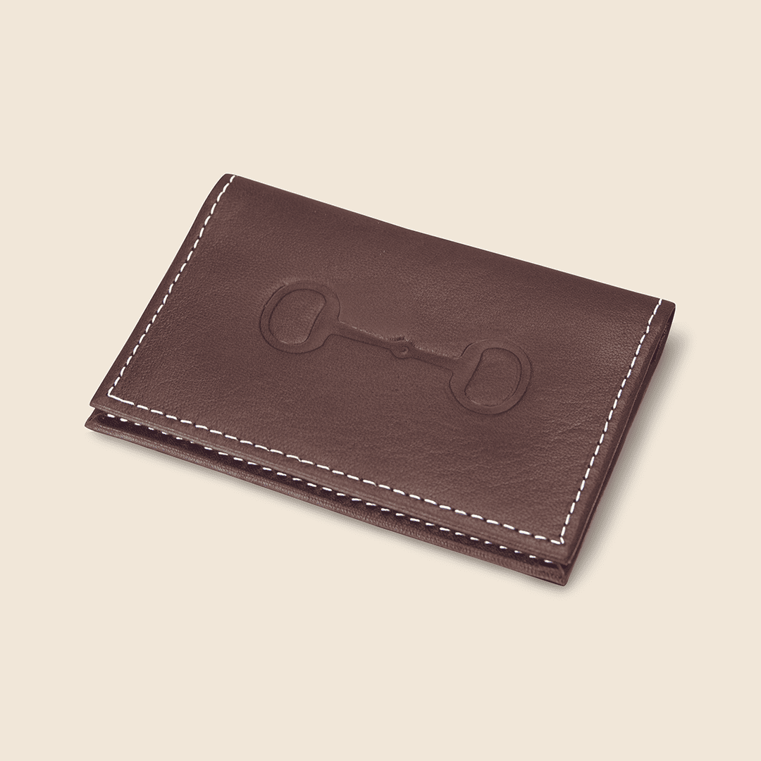 Hecho de piel diseño ecuestre