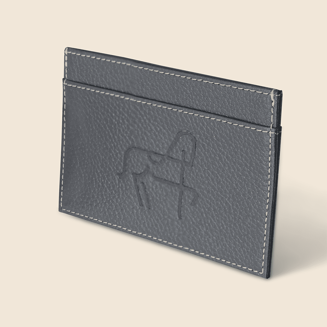 Hecho de piel diseño ecuestre